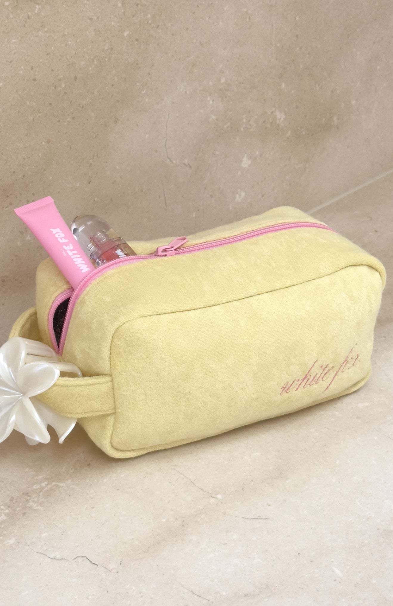 white-fox-Lillian-Cosmetic-Bag-Lemon-yellow-7.11.2503